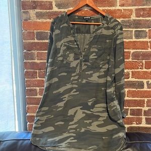 Cammo shirt dress